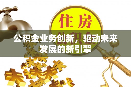 池州公积金业务创新，驱动未来发展的新引擎