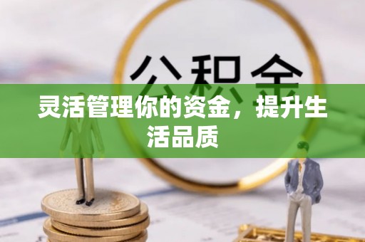 池州灵活管理你的资金，提升生活品质