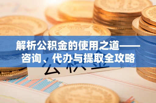 池州解析公积金的使用之道——咨询、代办与提取全攻略