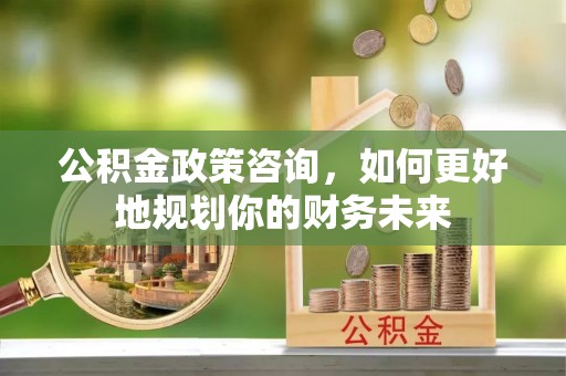 池州公积金政策咨询，如何更好地规划你的财务未来
