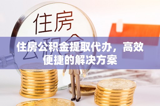 池州住房公积金提取代办，高效便捷的解决方案