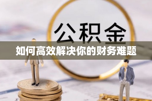 池州如何高效解决你的财务难题