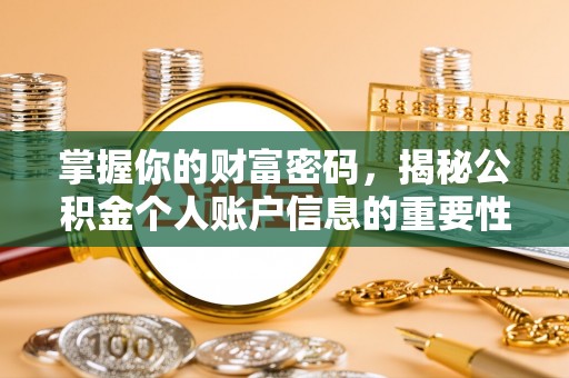 池州掌握你的财富密码，揭秘公积金个人账户信息的重要性