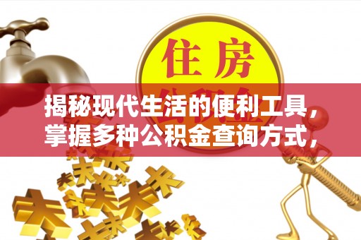 池州揭秘现代生活的便利工具，掌握多种公积金查询方式，让财富管理更轻松