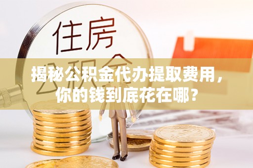池州揭秘公积金代办提取费用，你的钱到底花在哪？