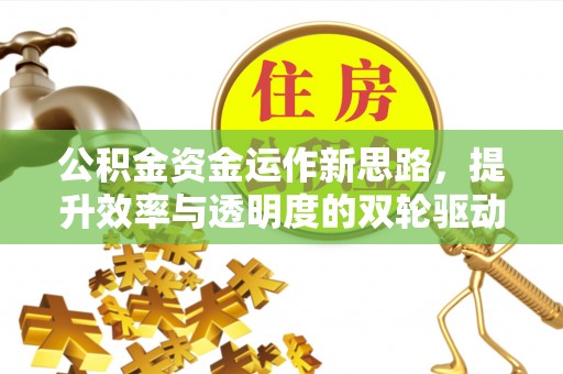 池州公积金资金运作新思路，提升效率与透明度的双轮驱动
