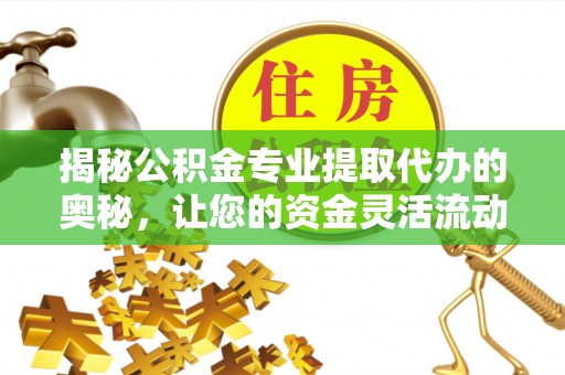 池州揭秘公积金专业提取代办的奥秘，让您的资金灵活流动