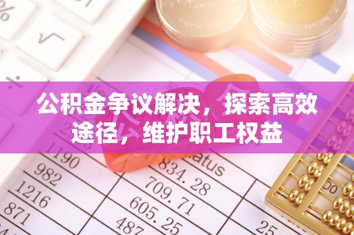 池州公积金争议解决，探索高效途径，维护职工权益