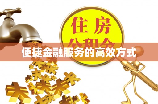 池州便捷金融服务的高效方式