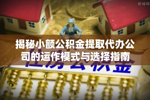 池州揭秘小额公积金提取代办公司的运作模式与选择指南