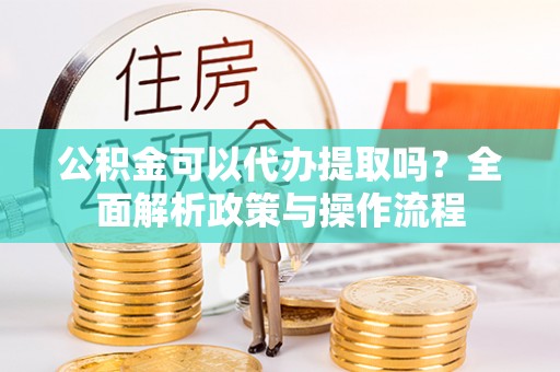 池州公积金可以代办提取吗？全面解析政策与操作流程